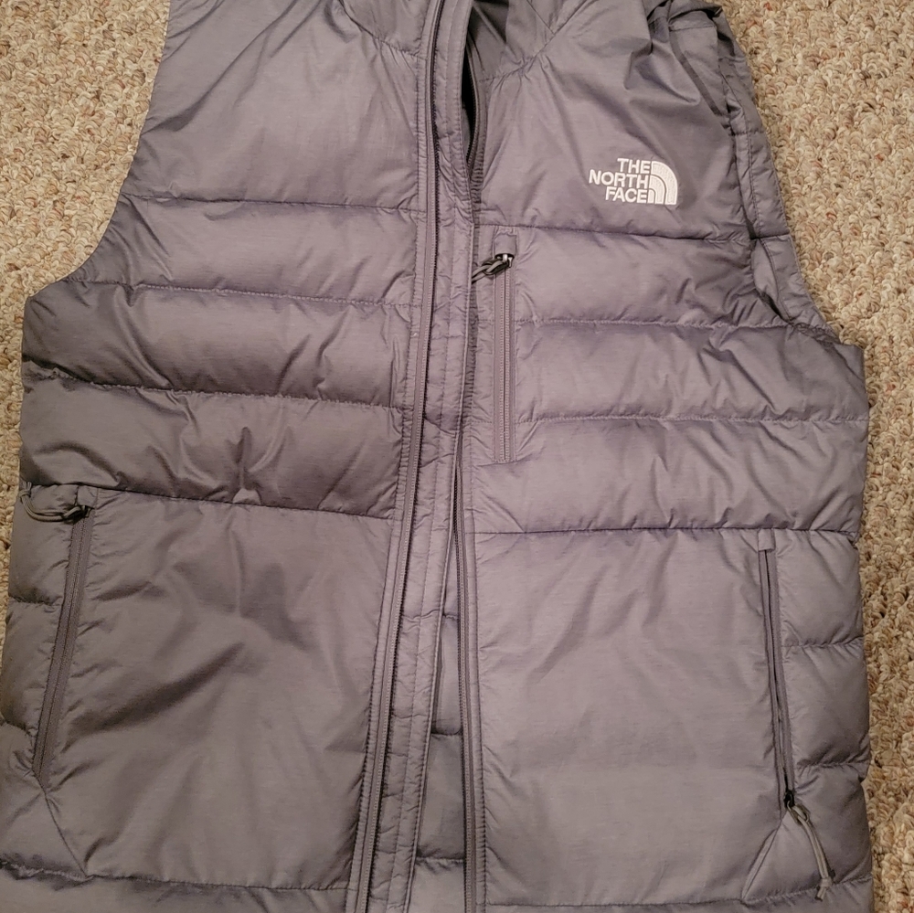 North Face Gray Vest Small